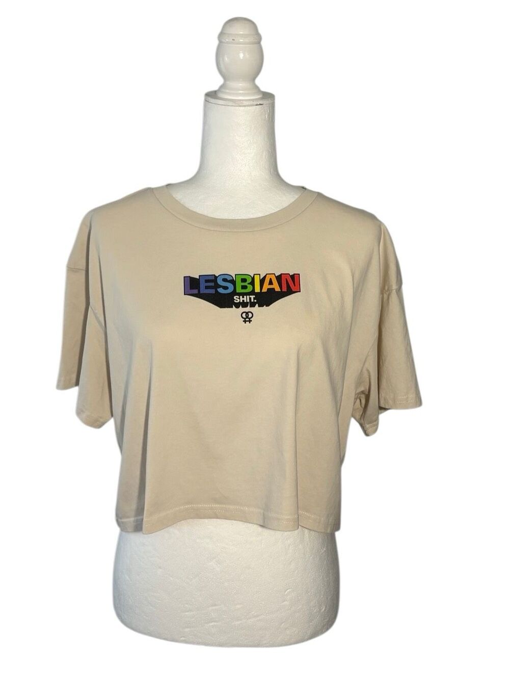 Kail Lowry “Lesbian s#*t” graphic cropped t-shirt - XL